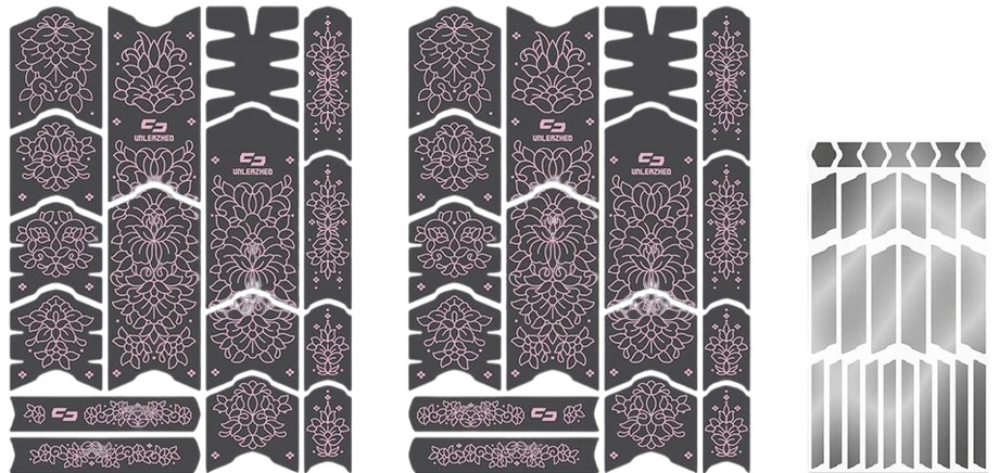 Unleazhed Rahmenschutzfolie Kids BPK01 Filigree Rose matt Pink Modell 2026