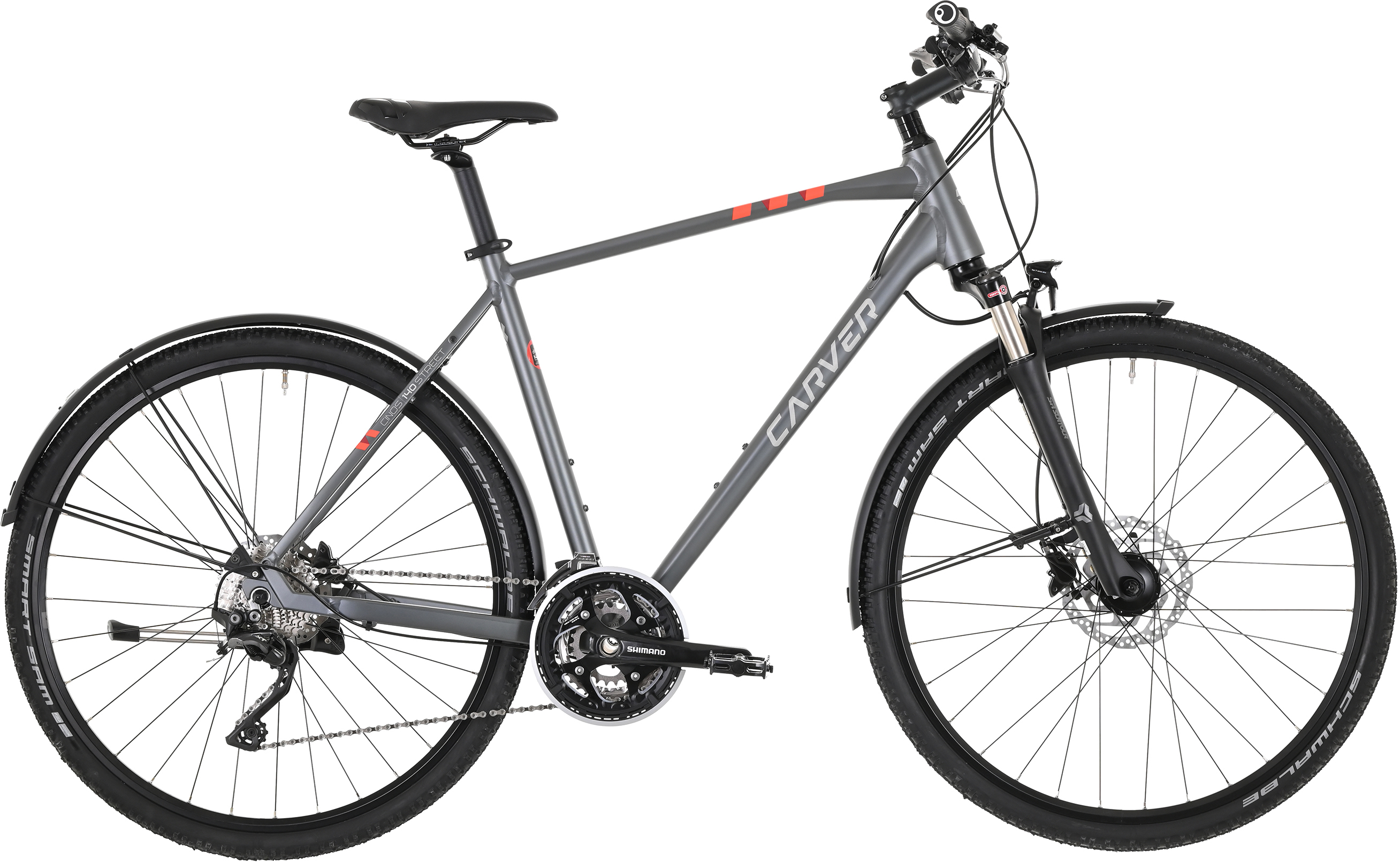 Carver Cinos Street 140 30s Grau - 28 Zoll - Diamant (2026)