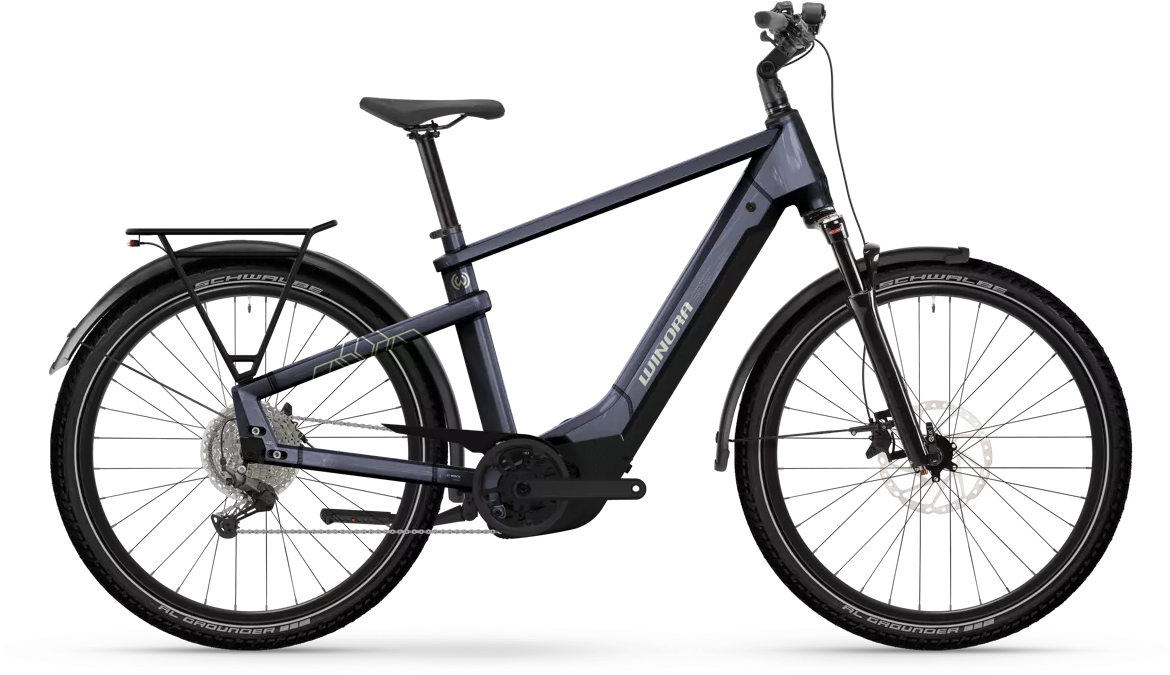 Winora Yakun X10E night purple - 600 Wh - 27,5 Zoll - Diamant (2026)