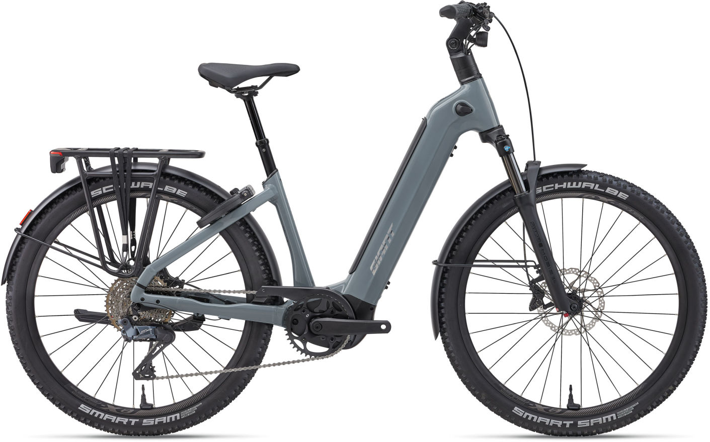 Giant Anytour X E+ 1 Grau - 800 Wh - 27,5 Zoll - Tiefeinsteiger (2027)