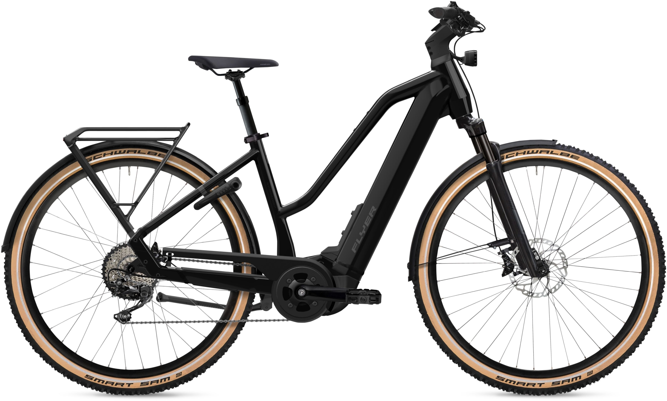 Flyer Upstreet 7.12 XC Pearl Black Gloss - 750 Wh - 28 Zoll - Diamant (2025)