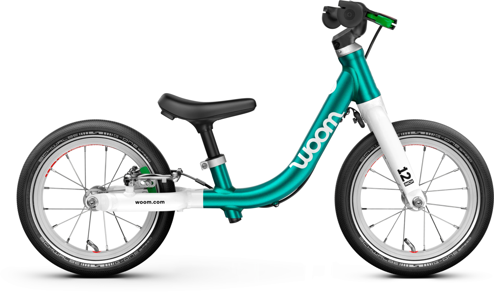 Woom GO 1 Türkis - 12 Zoll - Wave (2026)