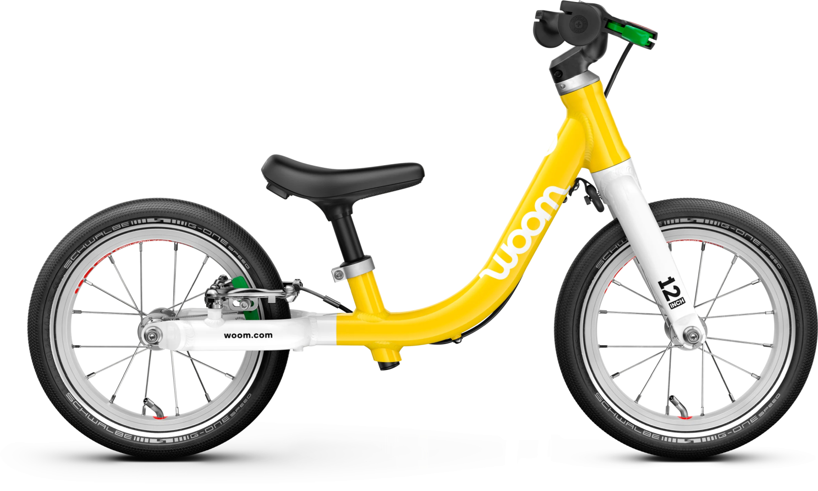 Woom GO 1 Gelb - 12 Zoll - Wave (2026)