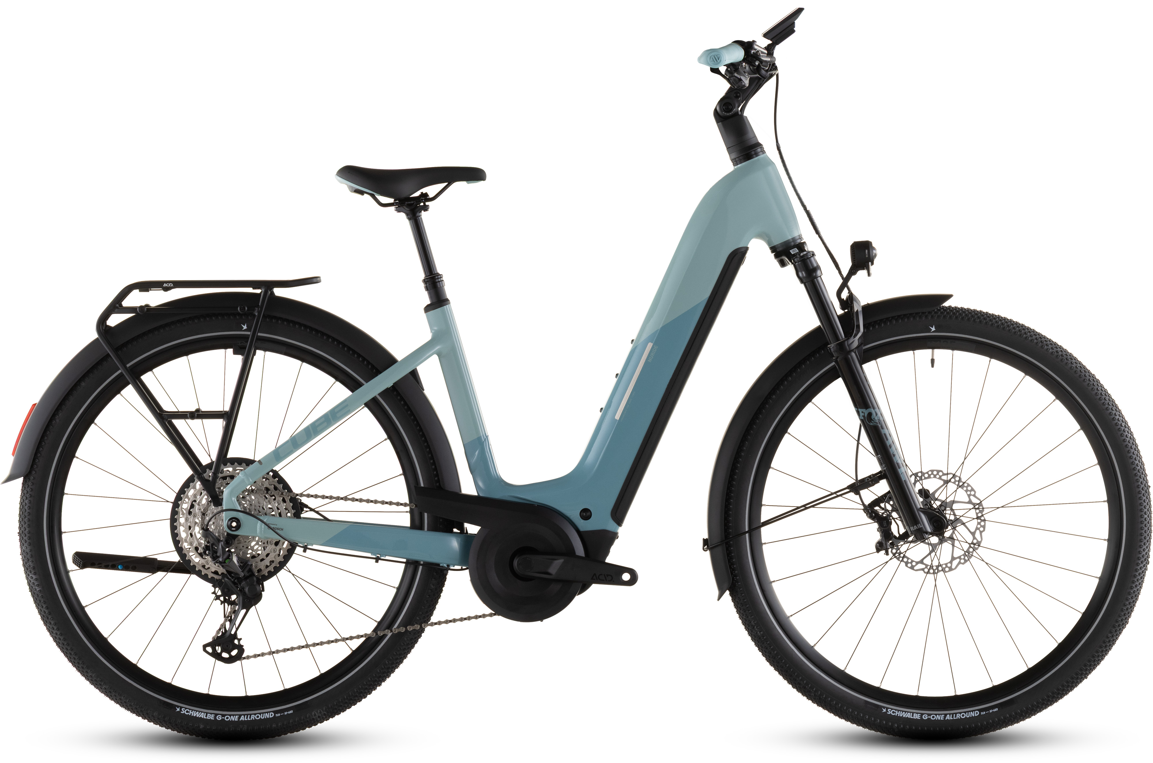 Cube Nuride Hybrid SLX 800 Skylight´n´arubablue - 800 Wh - 28 Zoll - Tiefeinsteiger (2026)