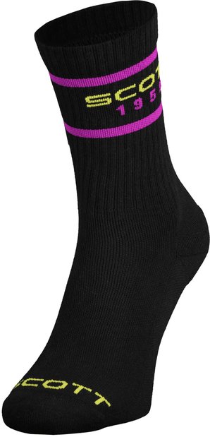 Scott Retro Casual Crew Socken - 3 Paar Schwarz Modell 2027