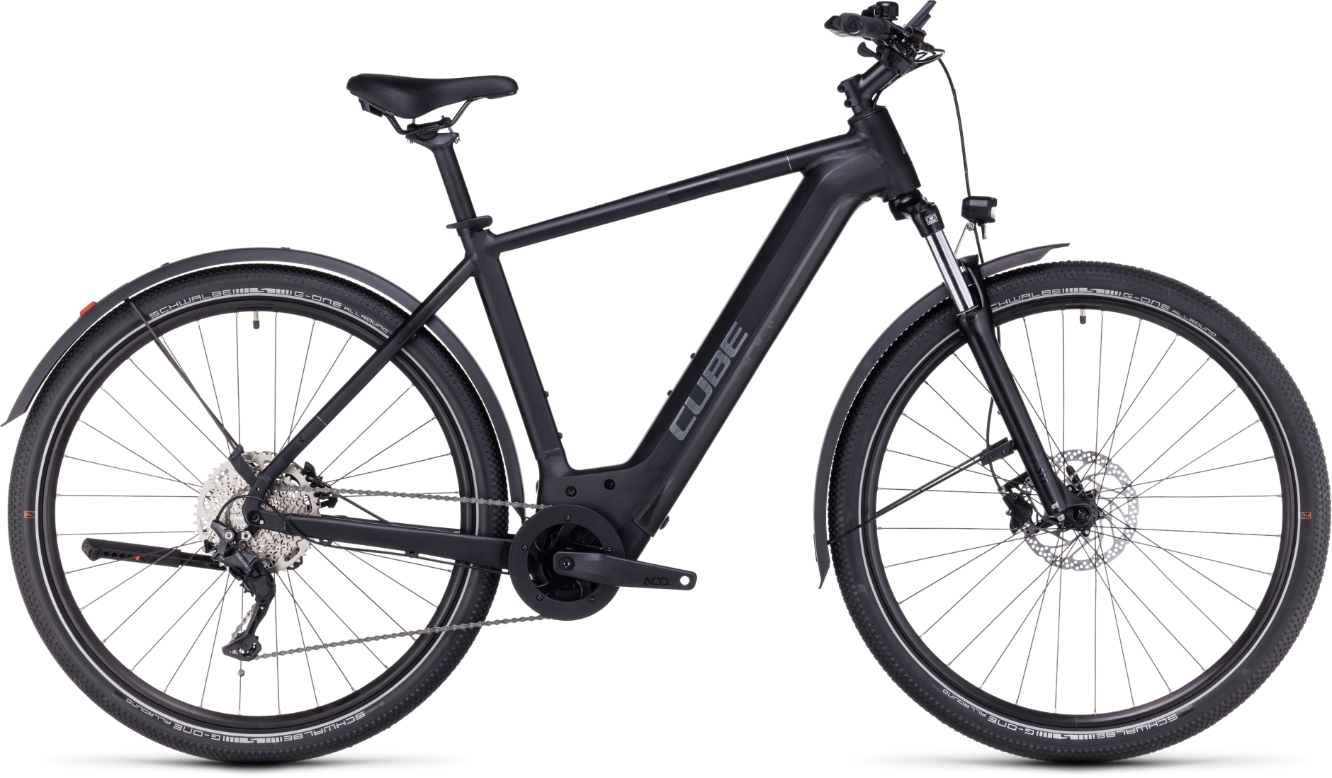 Cube Nuride Hybrid Pro Black´n´metal - 625 Wh - 28 Zoll - Diamant (2024)