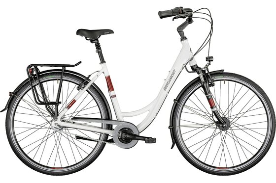 Bergamont - Citybike - Bergamont Belami N7 white - 2021 - 28 Zoll - Tiefeinsteiger