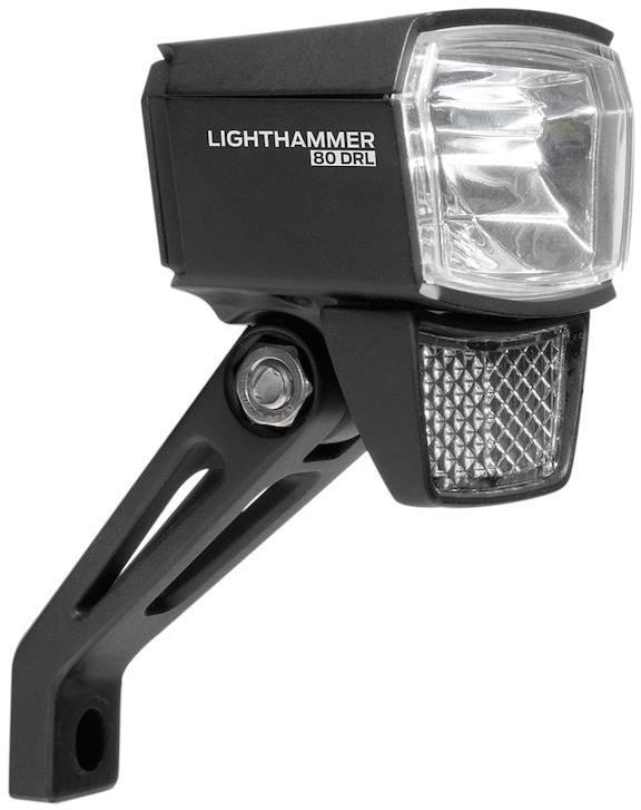 Trelock LS 830-T Lighthammer E-Bike Scheinwerfer 6-12V - StVZO - schwarz - Größe 80 Lux