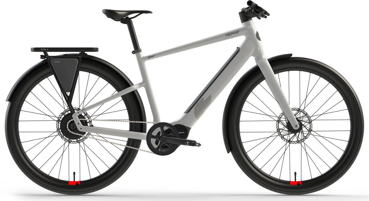 Hepha Urban 8 Long Range Mid Grey / matt - 600 Wh - 28 Zoll - Diamant (2026)