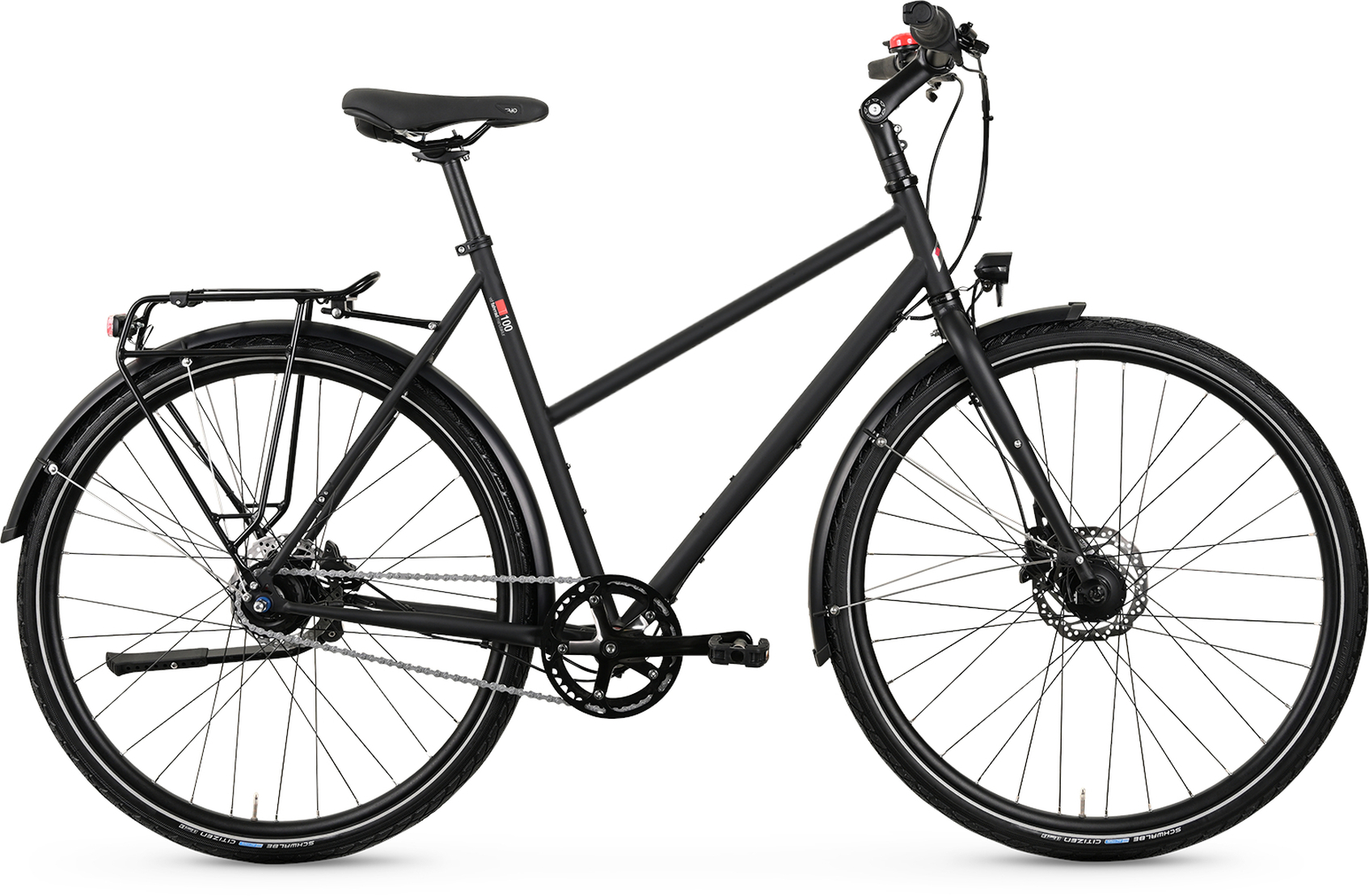 VSF Fahrradmanufaktur T-100 Schwarz - 28 Zoll - Trapez (2026)