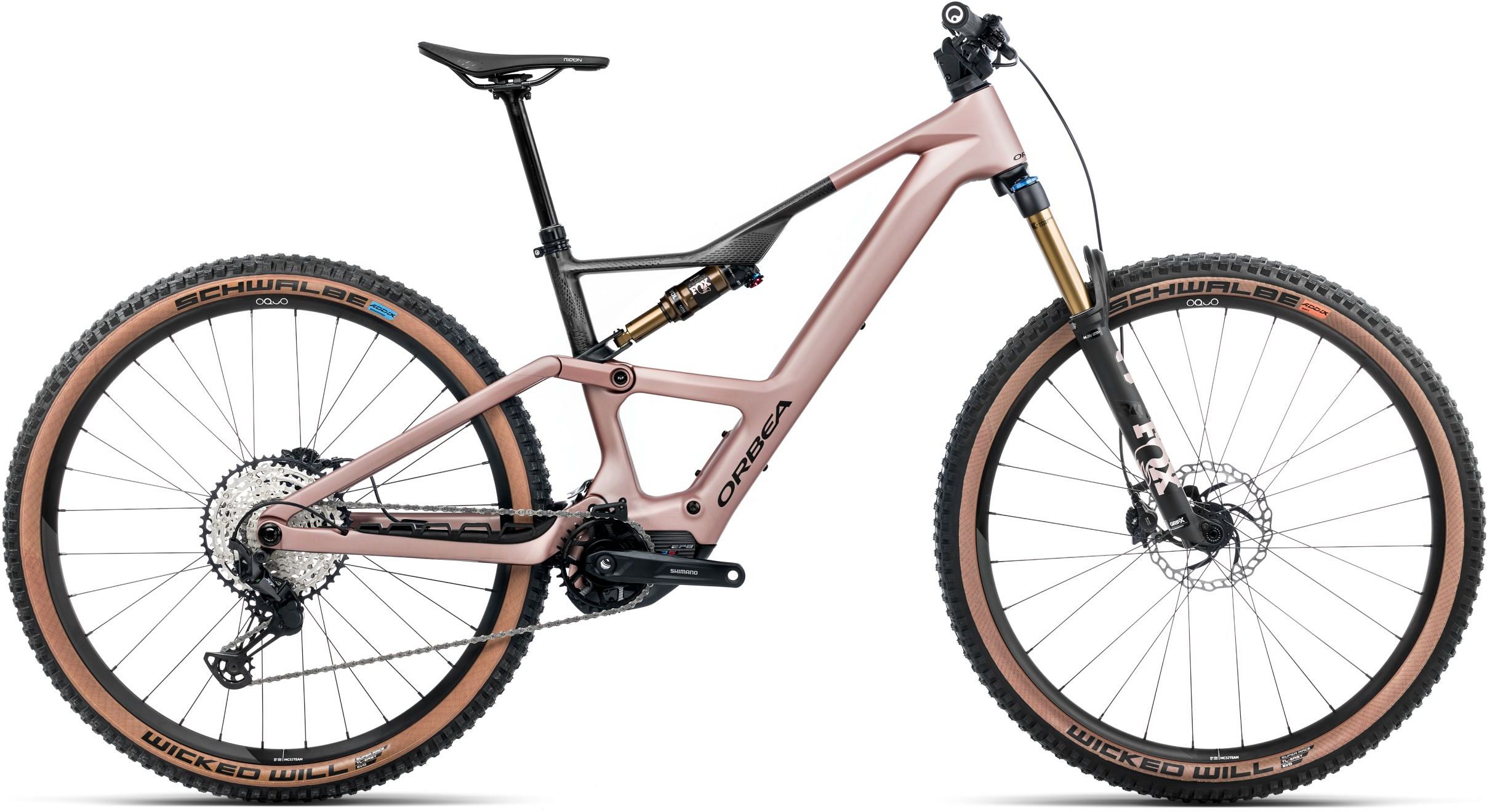 Orbea Rise SL M10 Desert Rose - Carbon Raw - 630 Wh - 29 Zoll - Fully (2025)