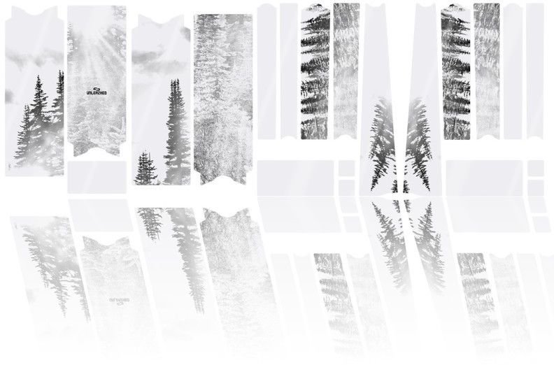 Unleazhed Rahmenschutzfolie Gravelbike BPG01 Forest black matt Schwarz Modell 2026