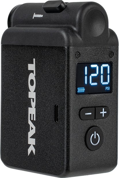 Topeak E-Booster Digital Minipumpe elektrisch Schwarz Modell 2026