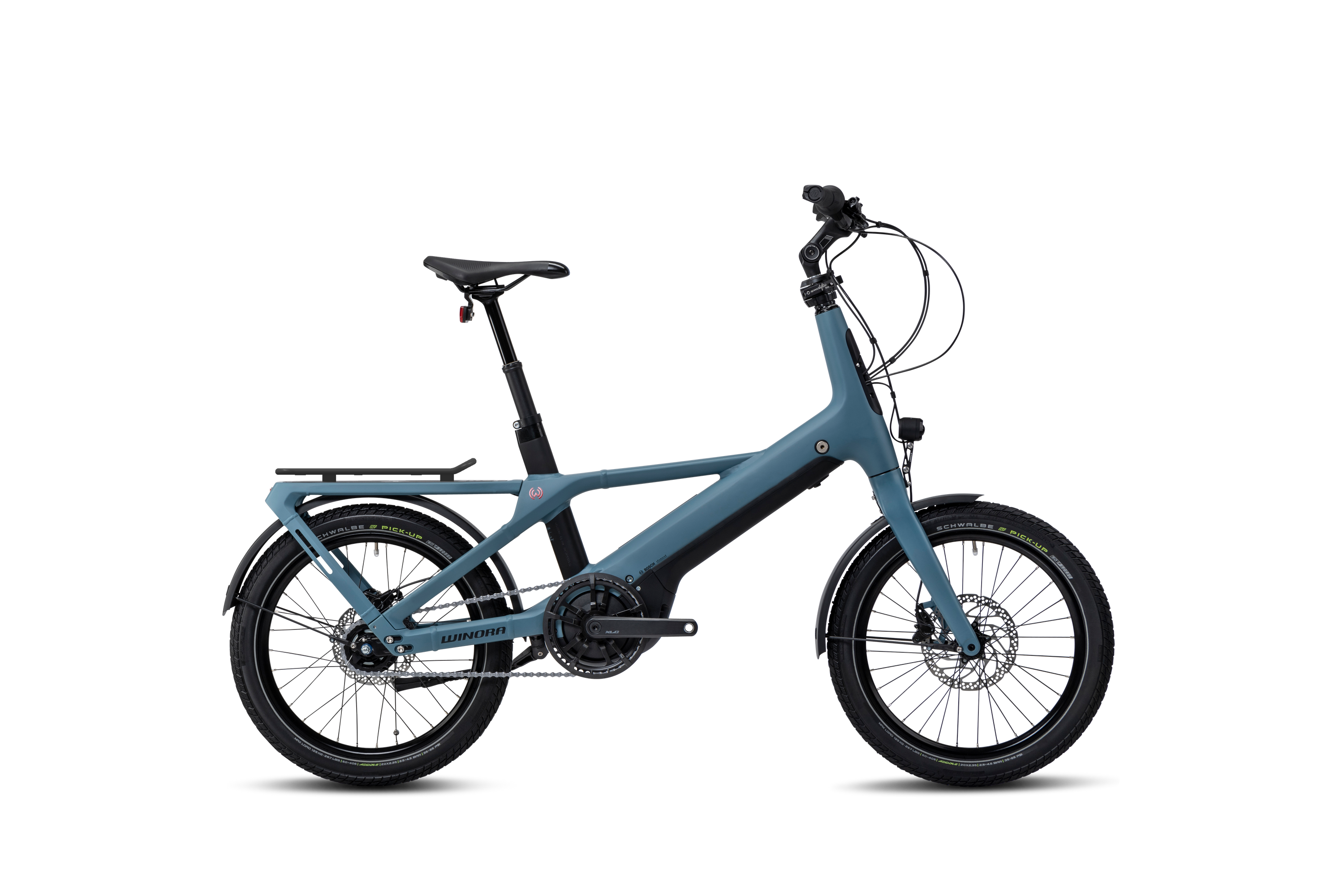Winora Radius Greyblue matt - 500 Wh - 20 Zoll - Wave (2024)