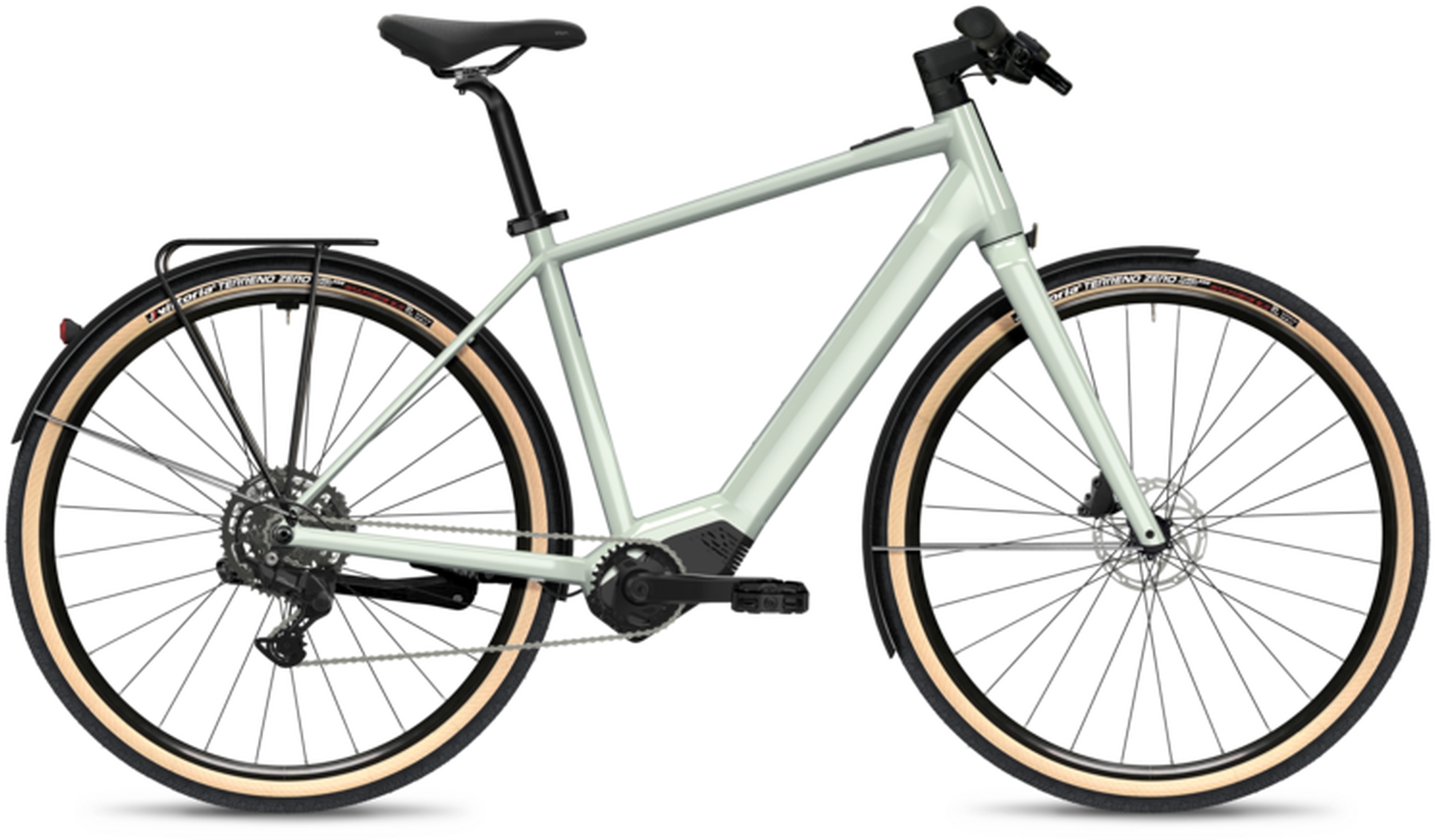 Flyer Upstreet SL 3.10 Frosty Sage Gloss - 400 Wh - 28 Zoll - Diamant (2026)