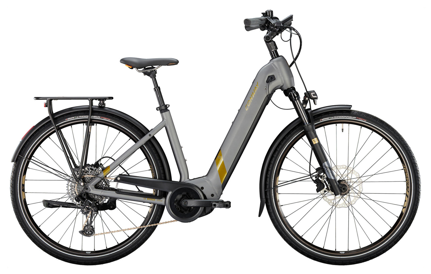 Conway Cairon T 5.0 Shadowgrey Metallic Matt / Bronze Metallic - 750 Wh - 28 Zoll - Tiefeinsteiger (2023)