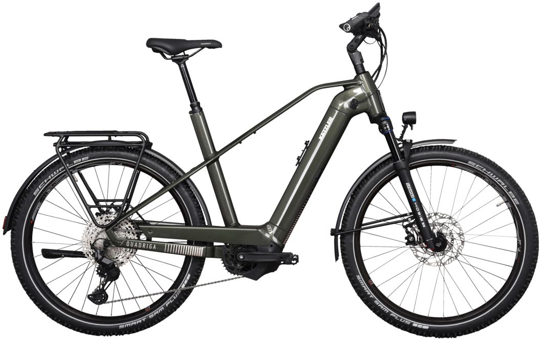 Kettler Quadriga Town & Country Comp LG Classic Green Shiny - 750 Wh - 27,5 Zoll - Diamant (2025)