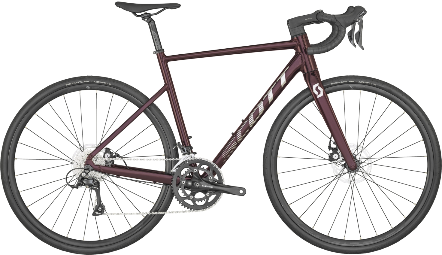 Scott Speedster 30 Red Tint Raw Alloy - 28 Zoll - Diamant (2025)
