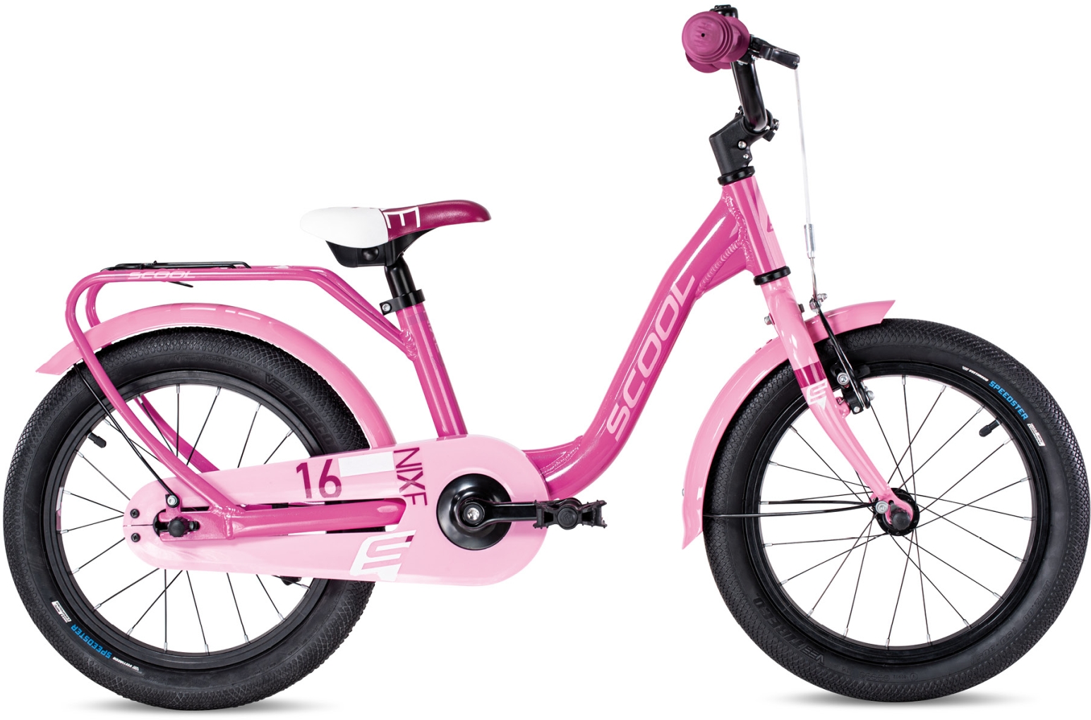 S'COOL niXe Pink/Baby Pink - 16 Zoll - Wave (2025)