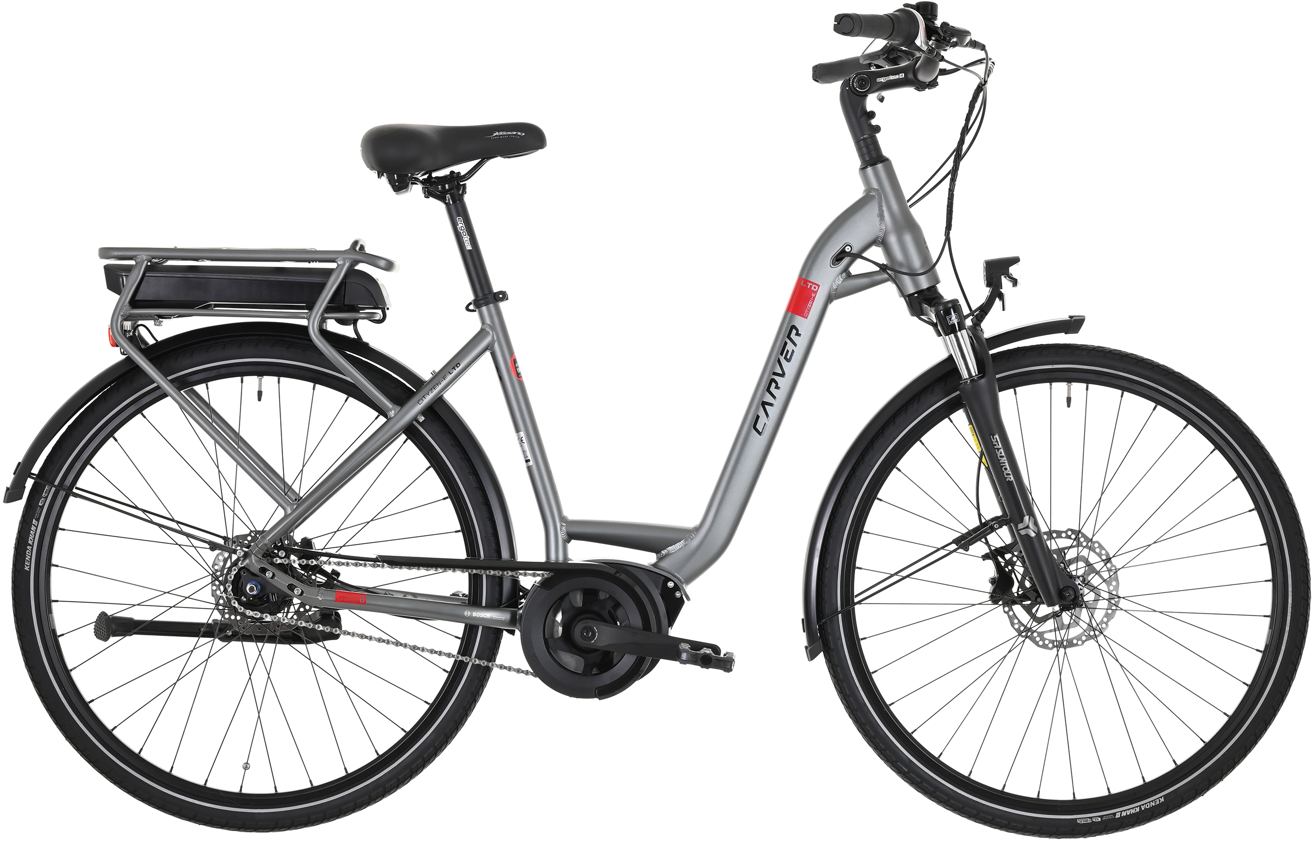 Carver Cityzen E LTD FL Grau - 400 Wh - 28 Zoll - Tiefeinsteiger (2025)