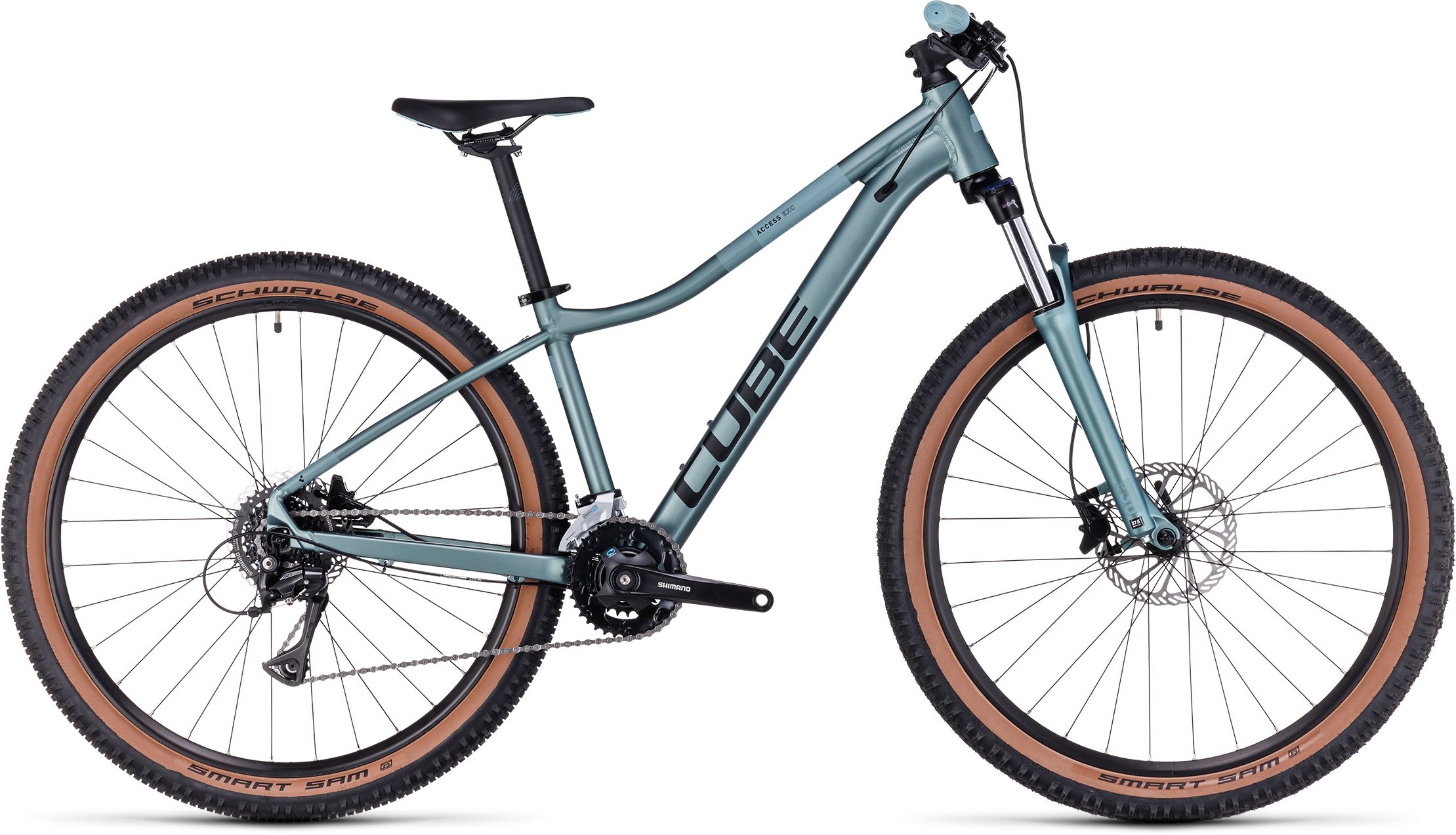 Cube Access WS EXC Türkis eucalyptus´n´black - 27,5 Zoll - Diamant