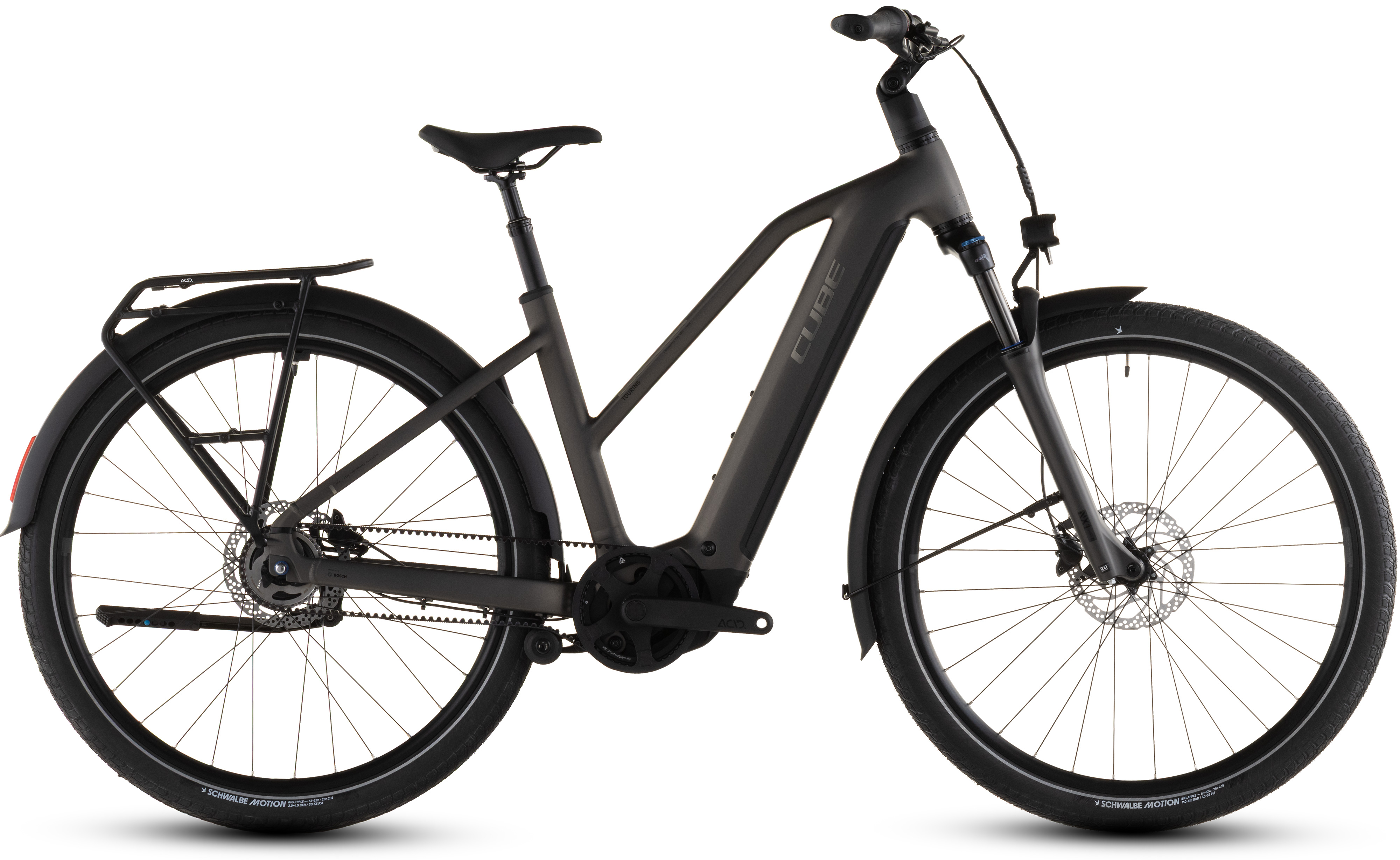 Cube Touring Hybrid Comfort SLX 800 charcoal\'n\'chrome - 800 Wh - 28 Zoll - Trapez (2026)
