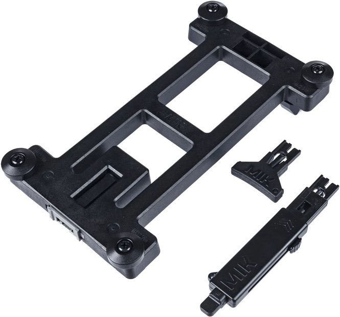 Basil Fahrradkorb Basil MIK Adapterplatte 2.0 - mit Schließfunktion, schwarz