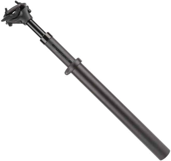 Ergotec Federsattelstütze SP-10.0 Vario 550 - 550 mm / 15 mm Offset Schwarz Modell 2026