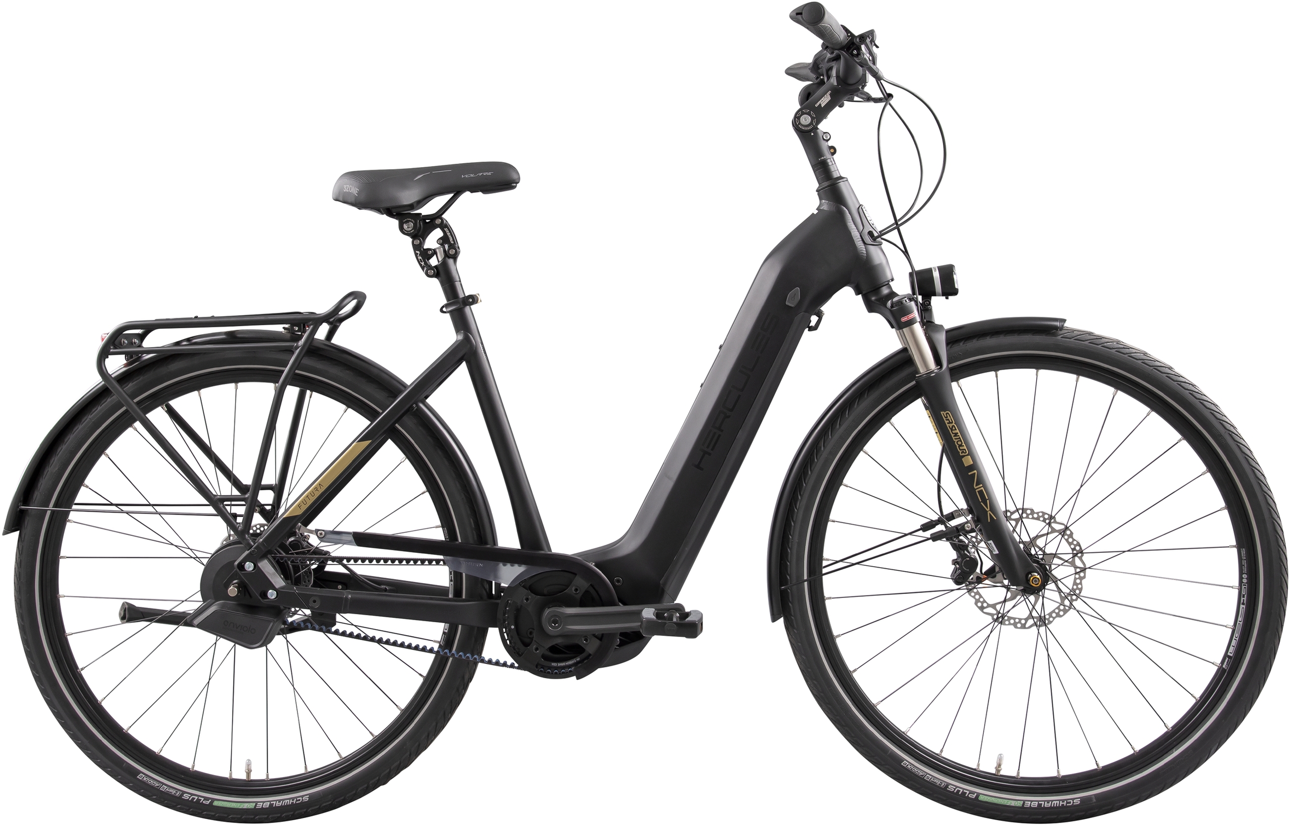 Hercules Futura Pro I-F360+ Schwarz matt - 625 Wh - 28 Zoll - Tiefeinsteiger