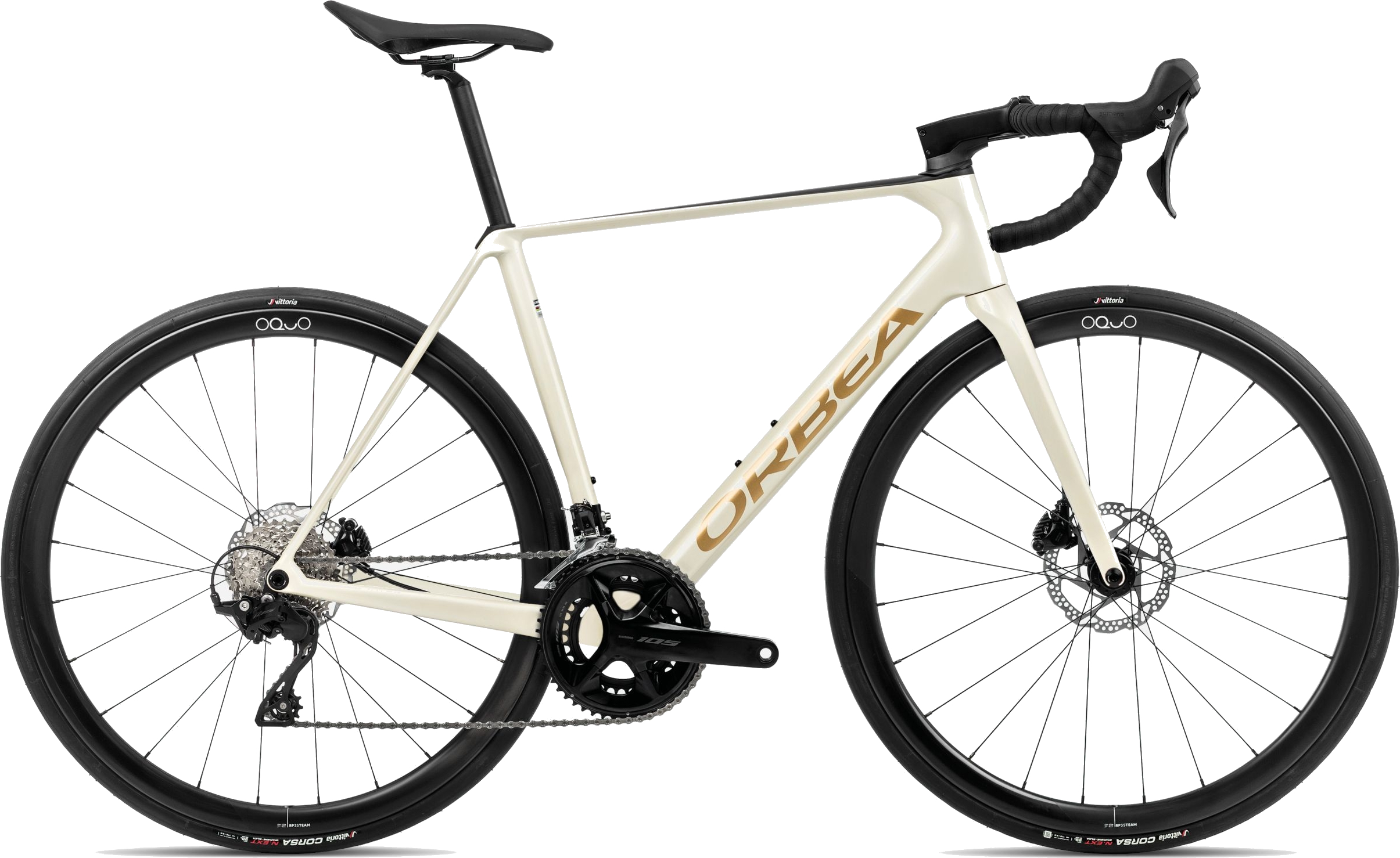 Orbea Orca M35 Ivory White-Burgundy-Vulcano - 28 Zoll - Diamant (2024)