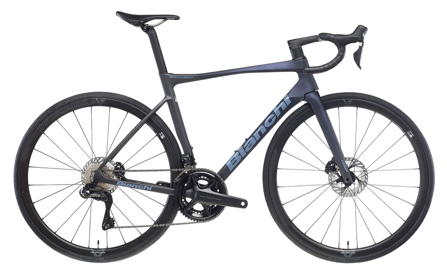 Bianchi Specialissima Comp Black/Deep Blue / Grey Full Matt - 28 Zoll - Diamant (2026)