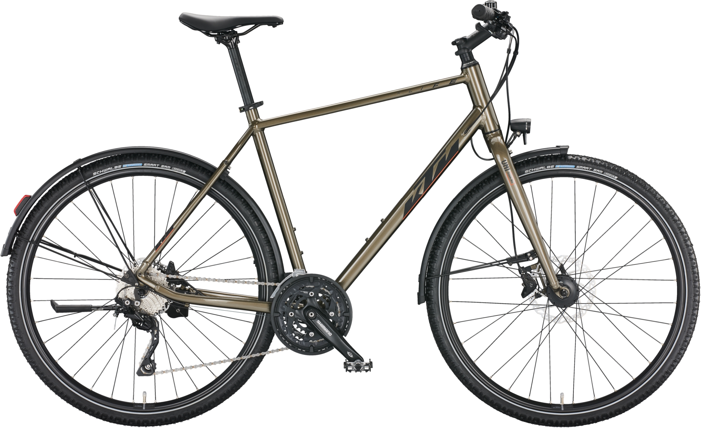 KTM X-Life Action Street oak (black matt+orange glossy) - 28 Zoll - Diamant (2023)