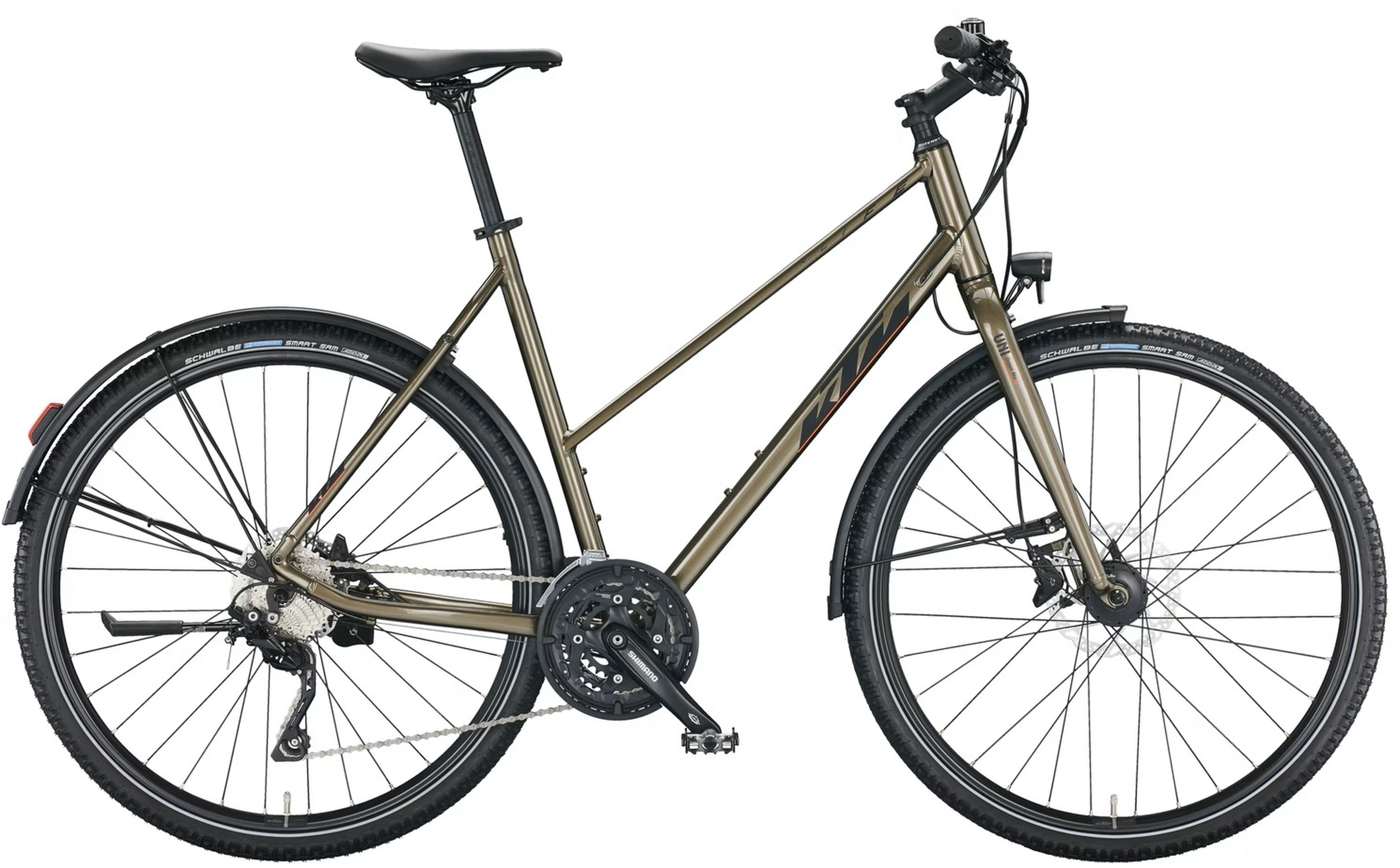 KTM X-Life Action Street oak (black matt+orange glossy) - 28 Zoll - Trapez (2023)