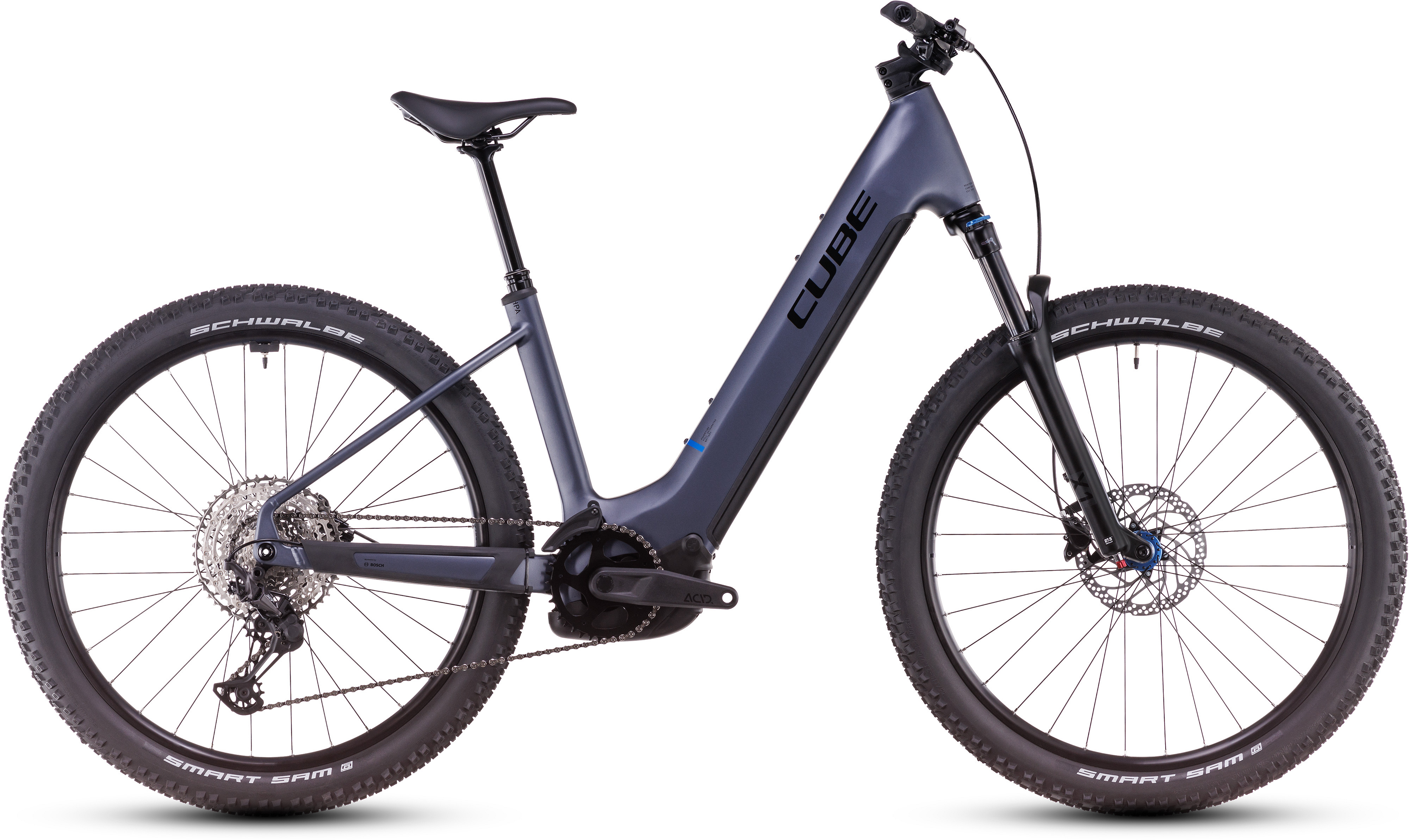 Cube Reaction Hybrid Pro metallicgrey´n´black - 800 Wh - 27.5 Zoll - Tiefeinsteiger (2025)