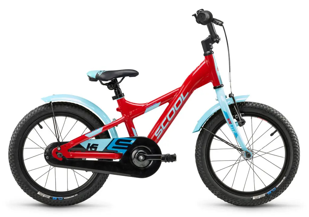 S'cool XXlite 16 1-Gang Rot/Light Blue - 16 Zoll - Y-Form (2025)