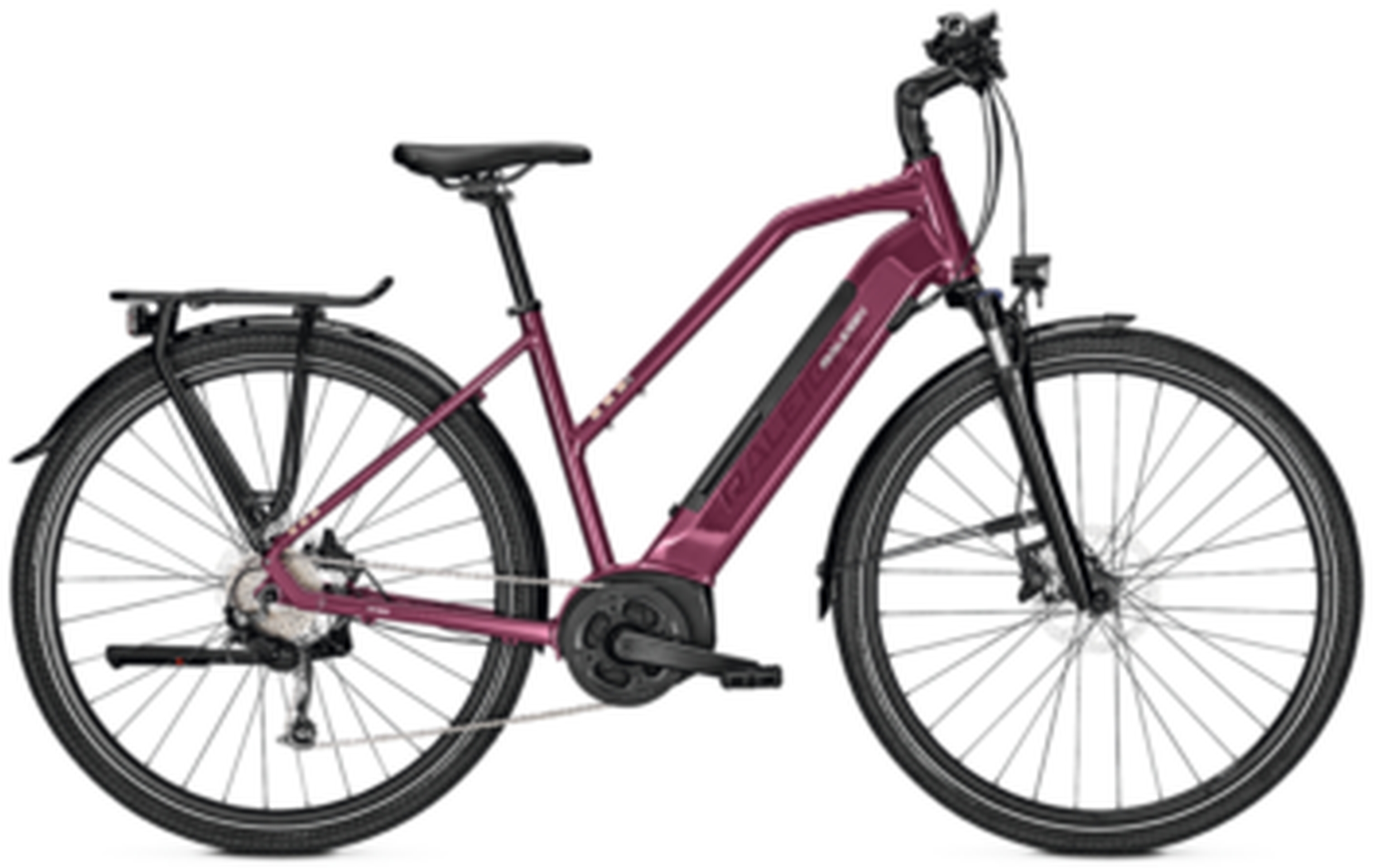 Raleigh Kent 9 Cassis Glossy - 500 Wh - 28 Zoll - Trapez (2022)