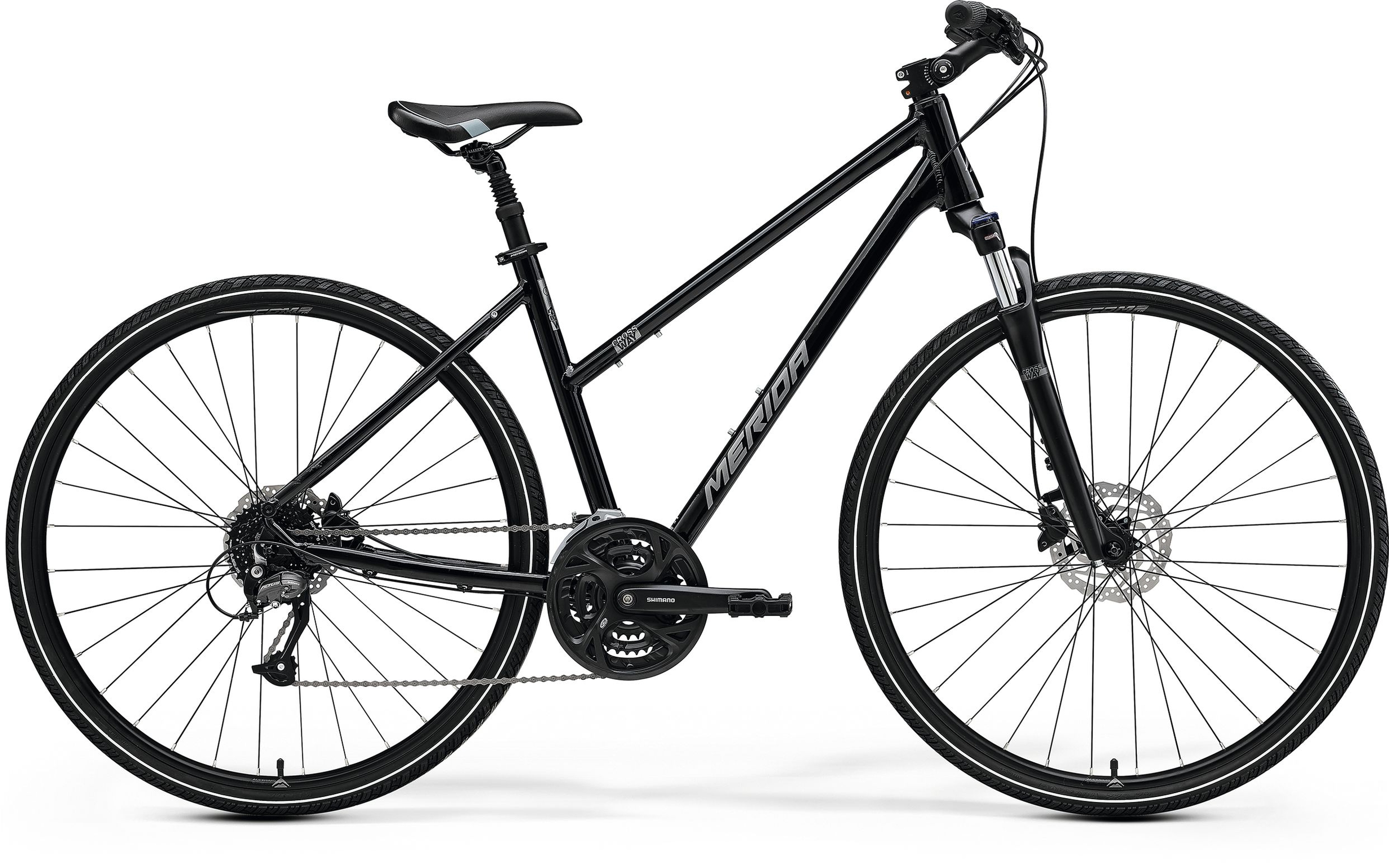 Merida Crossway 40 Lady Schwarz - 28 Zoll - Trapez (2023)