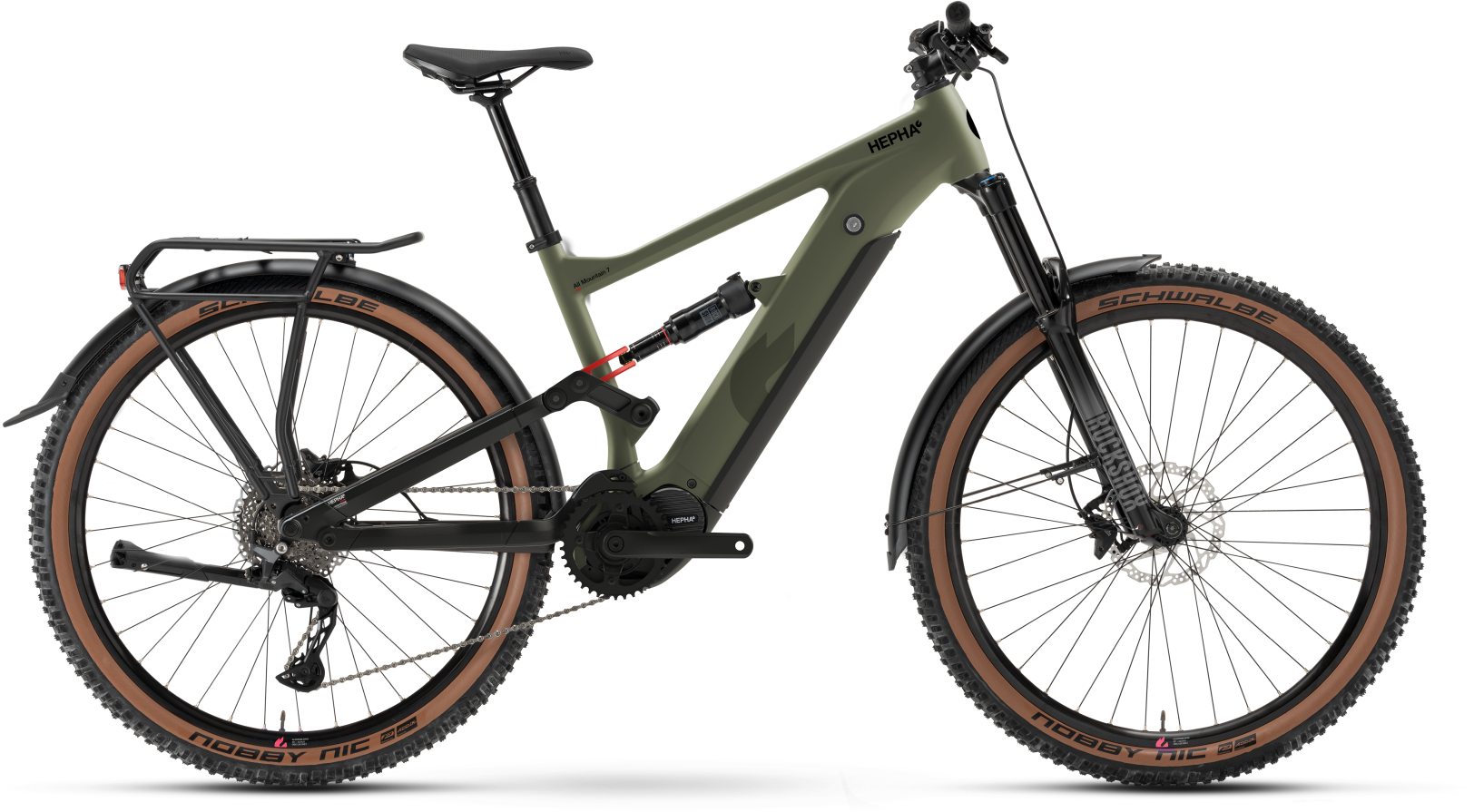 Hepha All Mountain 7 Alloy Dark Olive - 710 Wh - 29 Zoll - Fully (2026)