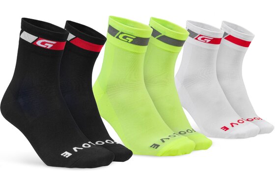 Socken - GRIPGRAB Tricolore Regular Cut Sommer Socken 3er-Pack - 2023