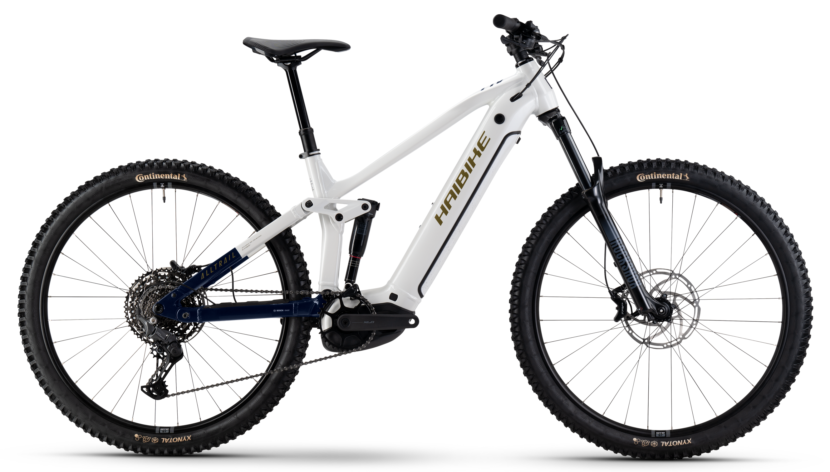 Haibike Alltrail 8 29 White/Blue/Gold - 600 Wh - 29 Zoll - Fully (2025)