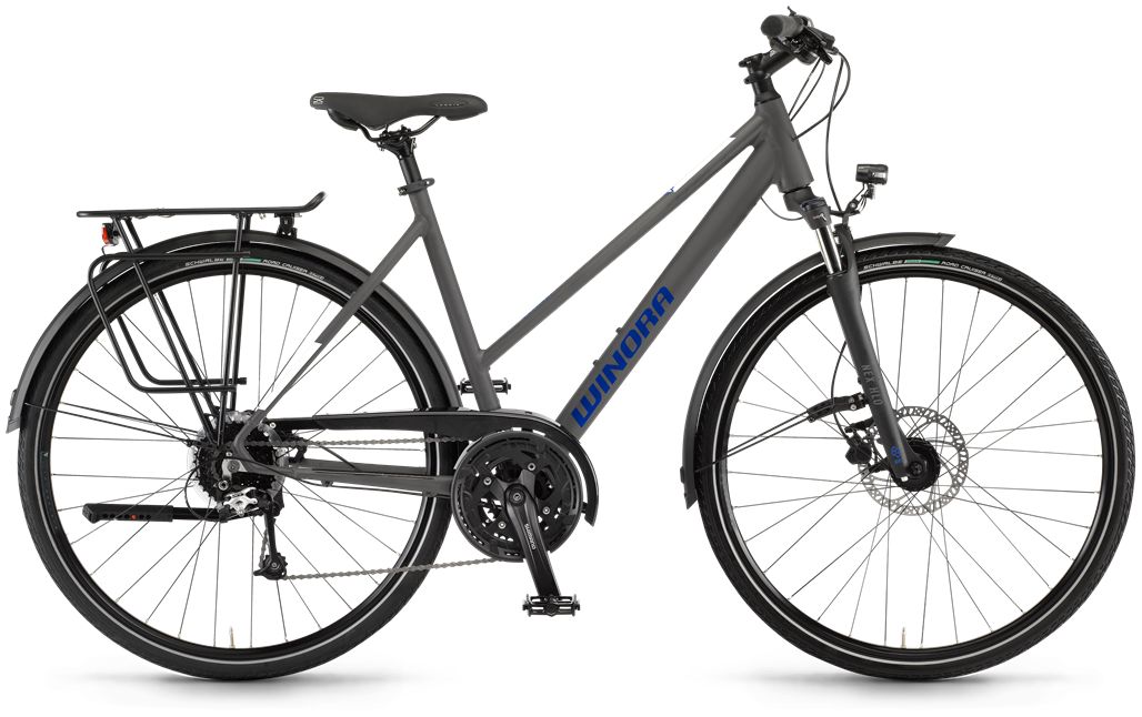 Winora Domingo 27 Microchip Grey matt - 28 Zoll - Trapez (2023)