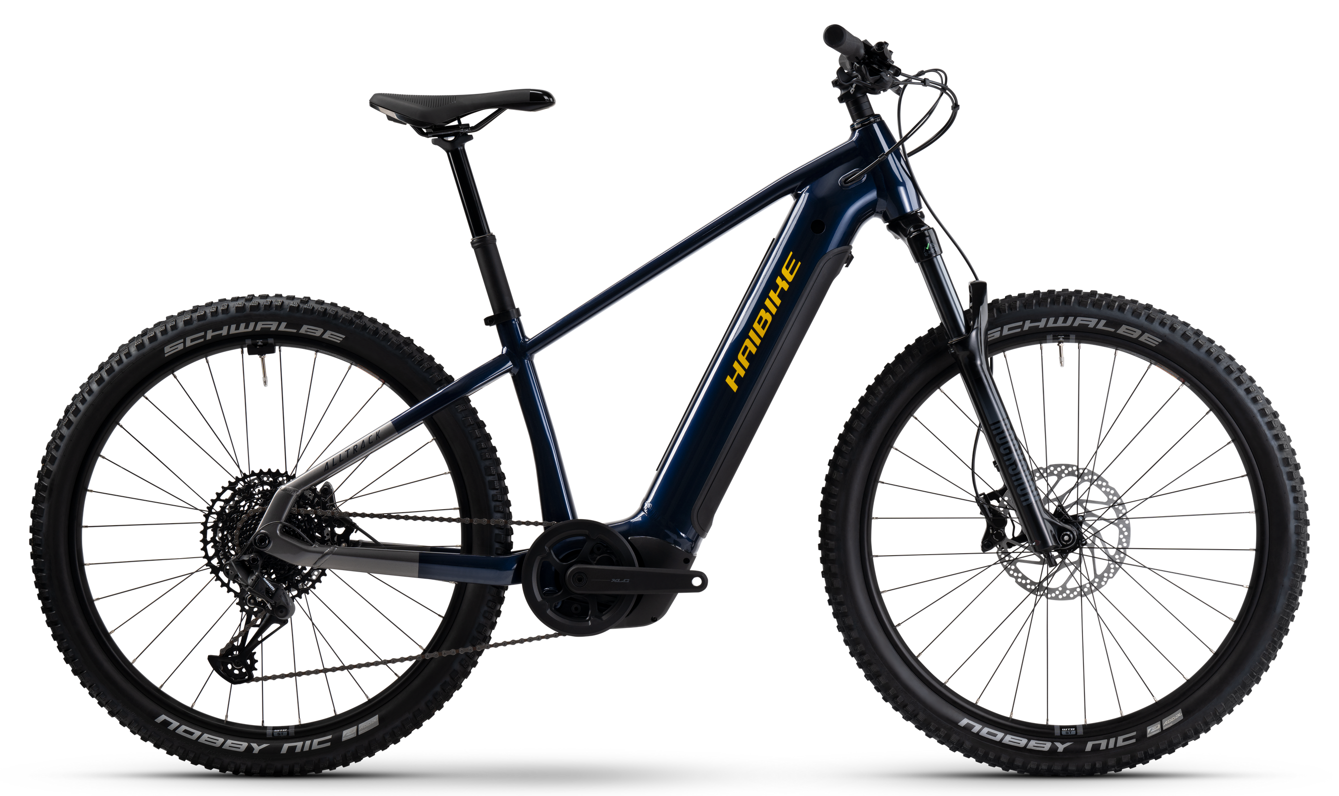 Haibike Alltrack 10 Blue/Titan/Yellow - 800 Wh - 27.5 Zoll - Diamant (2025)