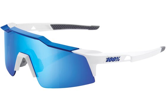 Sport-Sonnenbrillen - 100 Percent Speedcraft Small matte white metallic blue / Hiper Blue Mult