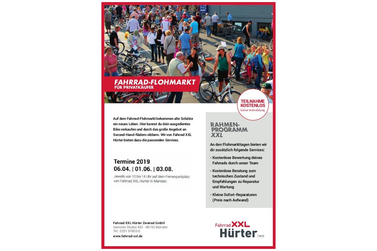 Fahrrad Flohmarkt Münster Hürter