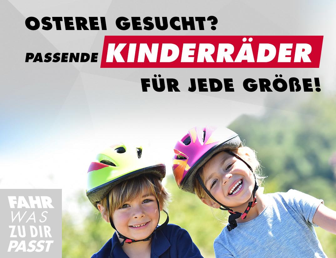 Passende Kinderräder für jede Größe! Passende Kinderräder für jede Größe!