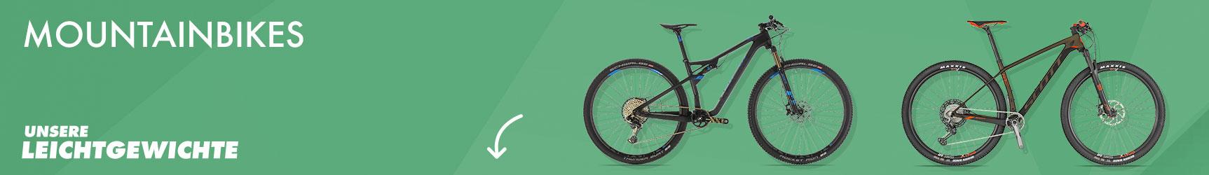 leichte Fahrraeder Banner mtb Pfeil
