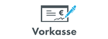 Vorkasse Button schwarz Icon Vorkasse