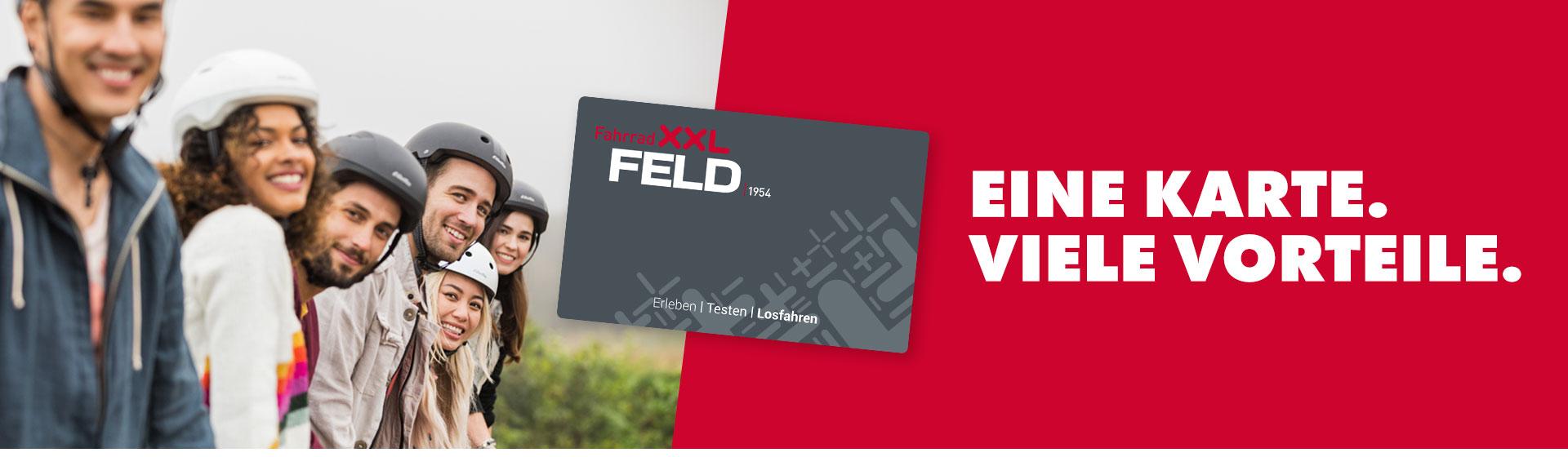 Fahrrad XXL Feld Kundenkarte Header